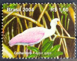 C 2569 Selo Colhereiro Ave Pássaro Fauna 2004