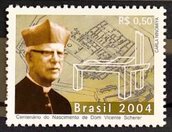 C 2561 Selo Dom Vicente Scherer Religiao 2004