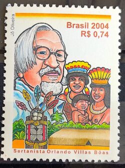 C 2566 Selo Sertanista Orlando Villas Boas Indio Oculos 2004