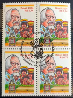 C 2566 Selo Sertanista Orlando Villas Boas Indio Oculos 2004 Quadra CBC SP