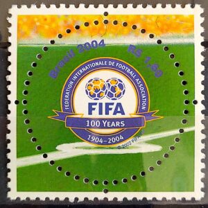 C 2567 Selo Centenaario da FIFA Futebol 2004