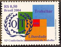 C 2568 Selo Conferencia Internacional do Trabalho OIT 2004