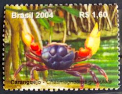 C 2571 Selo Caranguejo Crustáceo Fauna 2004