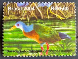 C 2572 Selo Saracura do Mangue Ave Pássaro Fauna 2004