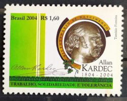 C 2597 Selo Alan Kardec Espiritismo 2004