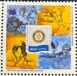 C 2604 Selo 100 Anos do Rotary Internacional 2005