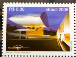 C 2608 Selo Museu Oscar Niemeyer 2005