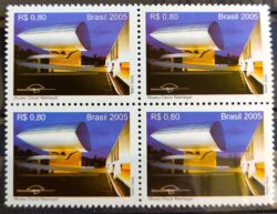 C 2608 Selo Museu Oscar Niemeyer 2005 Quadra