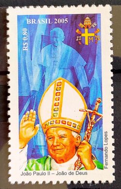 C 2609 Selo Papa João Paulo II Religiao 2005