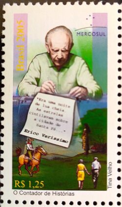 C 2619 Selo Erico Verissimo Mercosul Literatura Escritor 2005