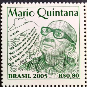 C 2620 Selo Mario Quintana Literatura Poeta 2005