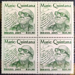 C 2620 Selo Mario Quintana Literatura Poeta 2005 Quadra