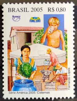 C 2621 Selo Luta Contra a Pobreza Cisternas Fome Zero Agua 2005