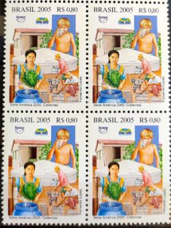 C 2621 Selo Luta Contra a Pobreza Cisternas Fome Zero Agua 2005 Quadra