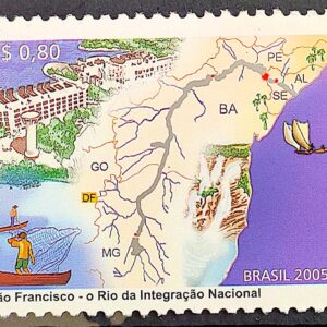C 2629 Selo Rio São Francisco Mapa Canoa 2005