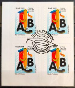 C 2631 Selo Dia do Professor Educacao 2005 Quadra CBC Brasília