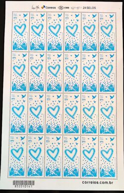 C 3464 Selo Luta contra o Trafico de Pessoas 2015 Folha