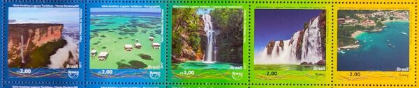 C 3712 Selo Lugares Turisticos Turismo Cachoeira Navio Upaep 2017 Serie Completa