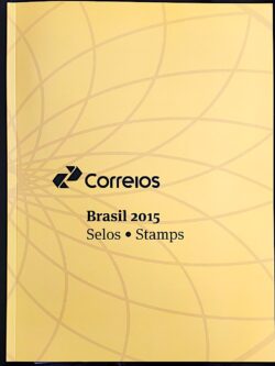 Somente a Cartela da Colecao Anual de Selos do Brasil 2015 – Sem os Selos