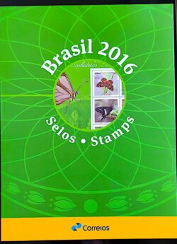 Somente a Cartela da Colecao Anual de Selos do Brasil 2016 – Sem os Selos