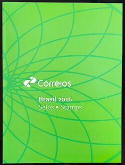 Somente a Cartela da Colecao Anual de Selos do Brasil 2016 – Sem os Selos