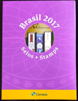 Somente a Cartela da Colecao Anual de Selos do Brasil 2017 – Sem os Selos