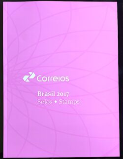 Somente a Cartela da Colecao Anual de Selos do Brasil 2017 – Sem os Selos