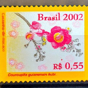 Selo Regular RHM 814 Flores da Amazonia Castanha do Macaco 2002