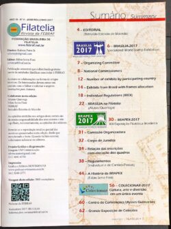 Revista da FEBRAF Filatelia Ano 3 Número 4 Jan a Jun 2017