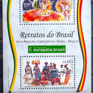 B 167 Bloco Retratos do Brasil Relacoes Diplomaticas Belgica Carnaval Musica 2011
