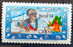 C 1882 Selo Mae Meninha do Gantois Religiao Mulher 1994