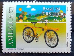 C 1885 Selo Veiculos Postais Bicicleta Servico Postal 1994