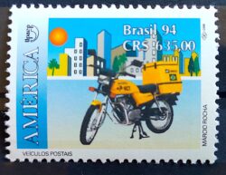 C 1886 Selo Veiculos Postais Moto Servico Postal 1994