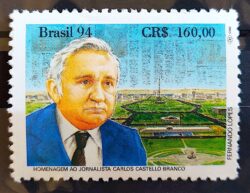 C 1889 Selo Jornalista Carlos Castello Branco Brasília 1994