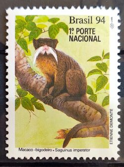 C 1894 Selo Macaco Bigodeiro Fauna 1994