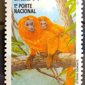 C 1896 Selo Macaco Mico Leão Dourado 1994