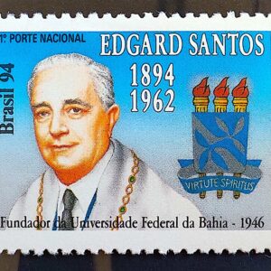 C 1903 Selo Edgard Santos Fundador da Universidade Federal da Bahia Educacao 1994