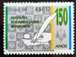 C 1910 Selo Instituto dos Advogados Brasileiros Justiça 1994