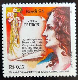 C 1914 Selo Tomas Antonio Gonzaga Marilia de Dirceu Literatura 1994