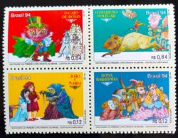 C 1916 Selo Primeiro Livro Infantil Contos da Carochinha Crianca 1994