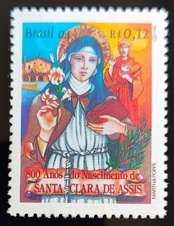 C 1920 Selo Santa Clara de Assis Religiao Igreja 1994