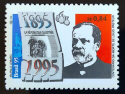 C 1933 Selo Louis Pasteur Biologia Saude 1995
