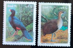 C 1943 Selo Preservação da Fauna Mutum e Macuco Ave 1995