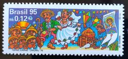 C 1945 Selo Festas Juninas Caruaru Bandeira Pernambuco 1995