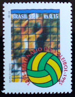 C 1950 Selo Voleibol Volei Esporte 1995