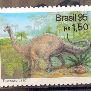 C 1952 Selo Dinossauro Tiranosaurus sp 1995