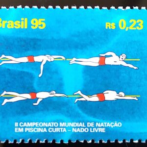 C 1977 Selo Campeonato Mundial de Natação Nado Livre 1995