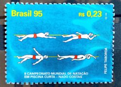 C 1978 Selo Campeonato Mundial de Natação Costas 1995