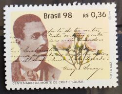 C 2078 Selo Cruz e Sousa Literatura 1998