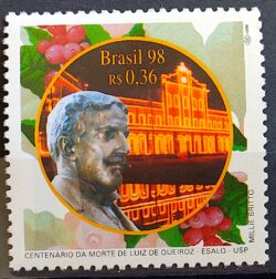 C 2141 Selo Luiz de Queiroz Esalq Educação Agricultura USP 1998